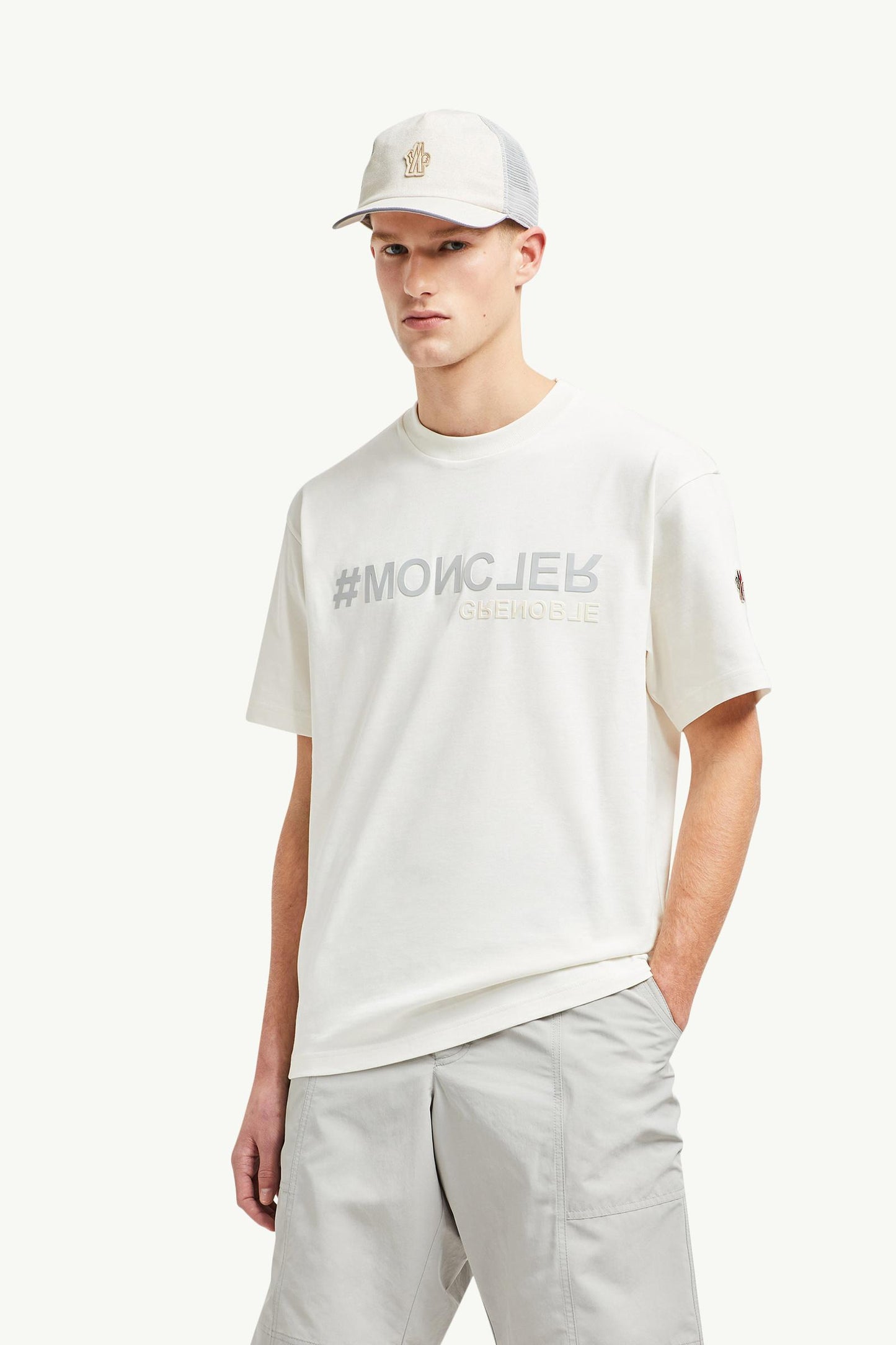 Mirrored Logo Cotton T-Shirt