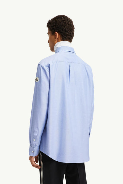 Embroidered Logo Oxford Cotton Shirt