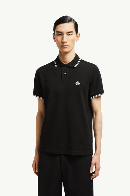 Logo Patch Cotton Polo Shirt
