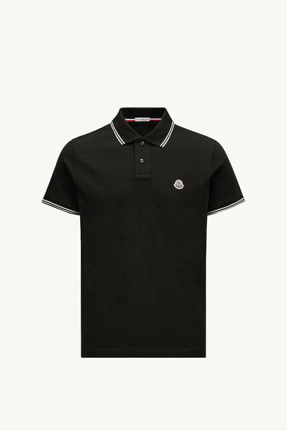 Logo Patch Cotton Polo Shirt