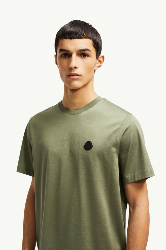 Vertical Back Logo Cotton T-Shirt