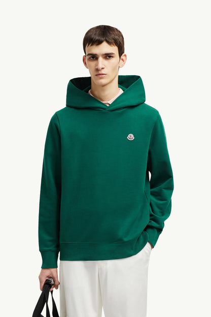 Logo Patch Cotton Hoodie
