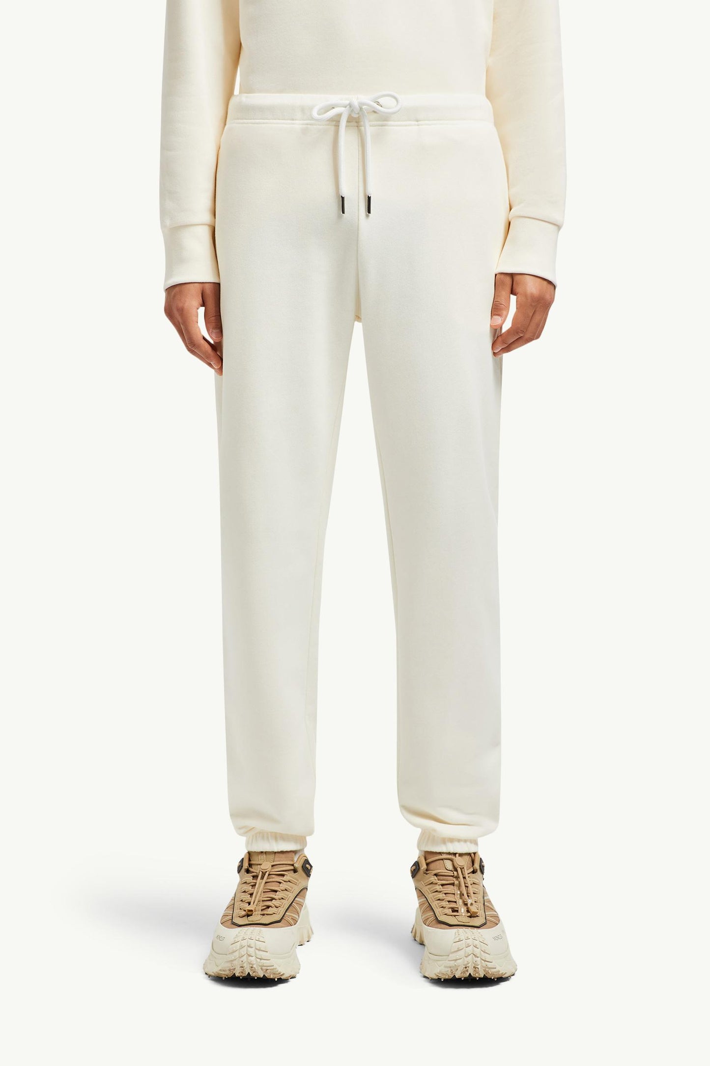 Logo Patch Cotton Track Pants