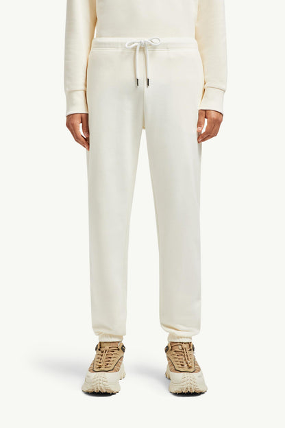 Logo Patch Cotton Track Pants