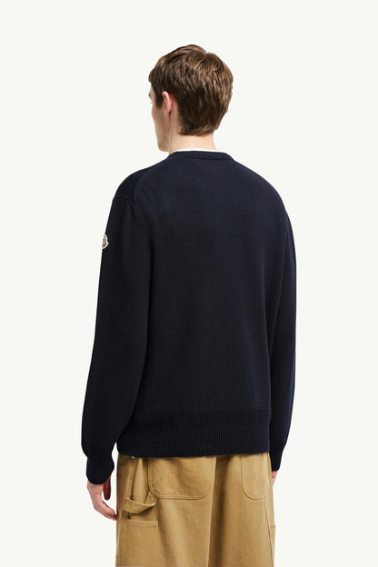 Logo Patch Cotton Jumper