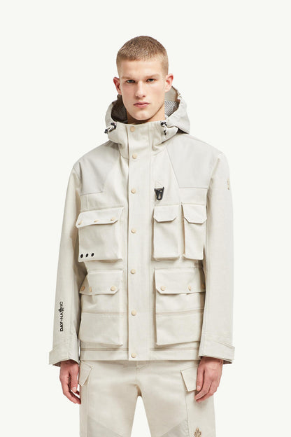 Spur Hooded Linen & Cotton Field Jacket