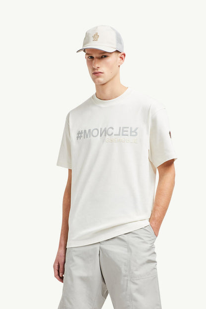Mirrored Logo Cotton T-Shirt
