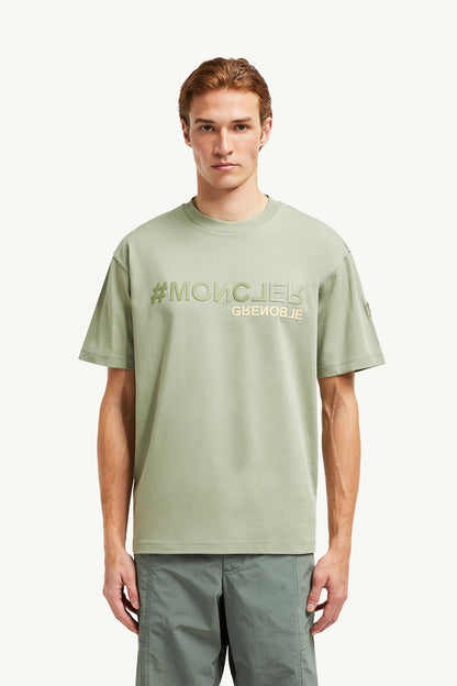 Mirrored Logo Cotton T-Shirt