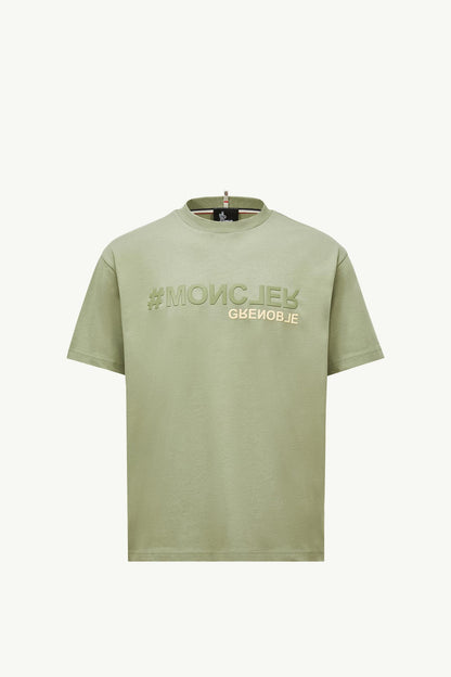 Mirrored Logo Cotton T-Shirt