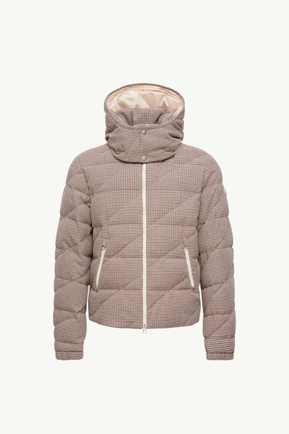 Psyllos Wool Blend Hooded Short Down Jacket