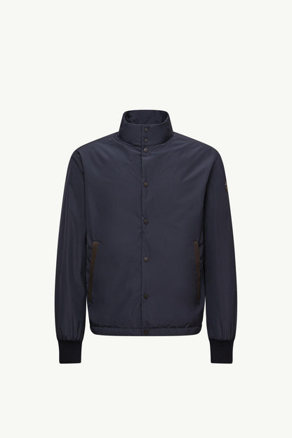 Lanques Leather-Trimmed Short Down Jacket