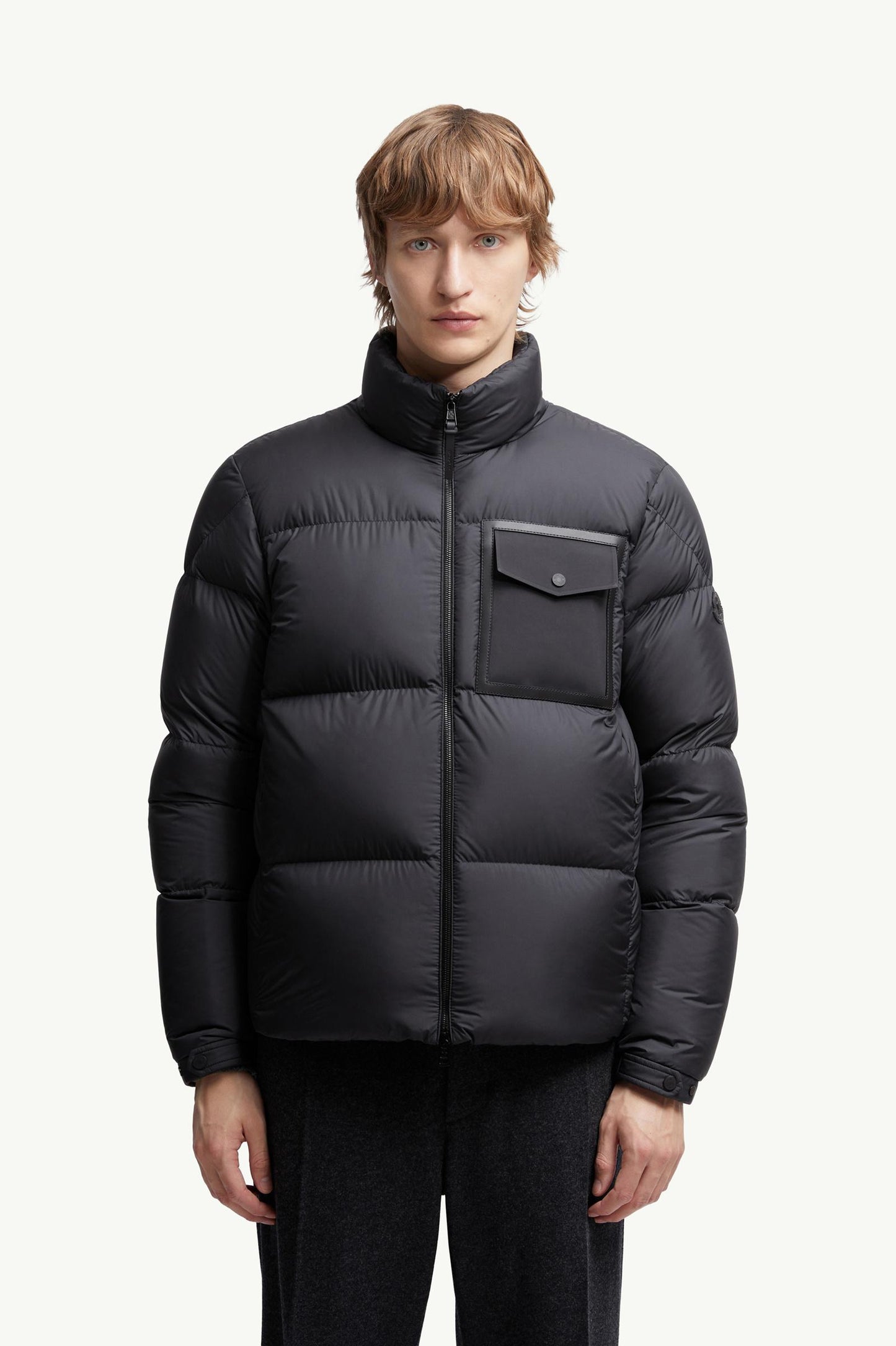 Chinon Square-Quilted Short Down Jacket
