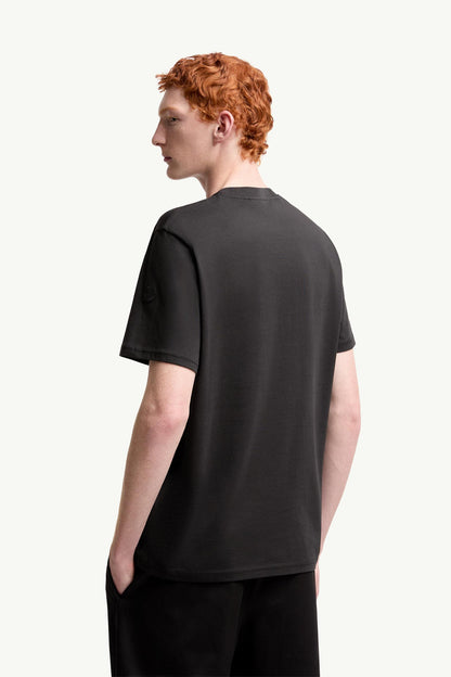 Overlapped Logo Cotton T-Shirt