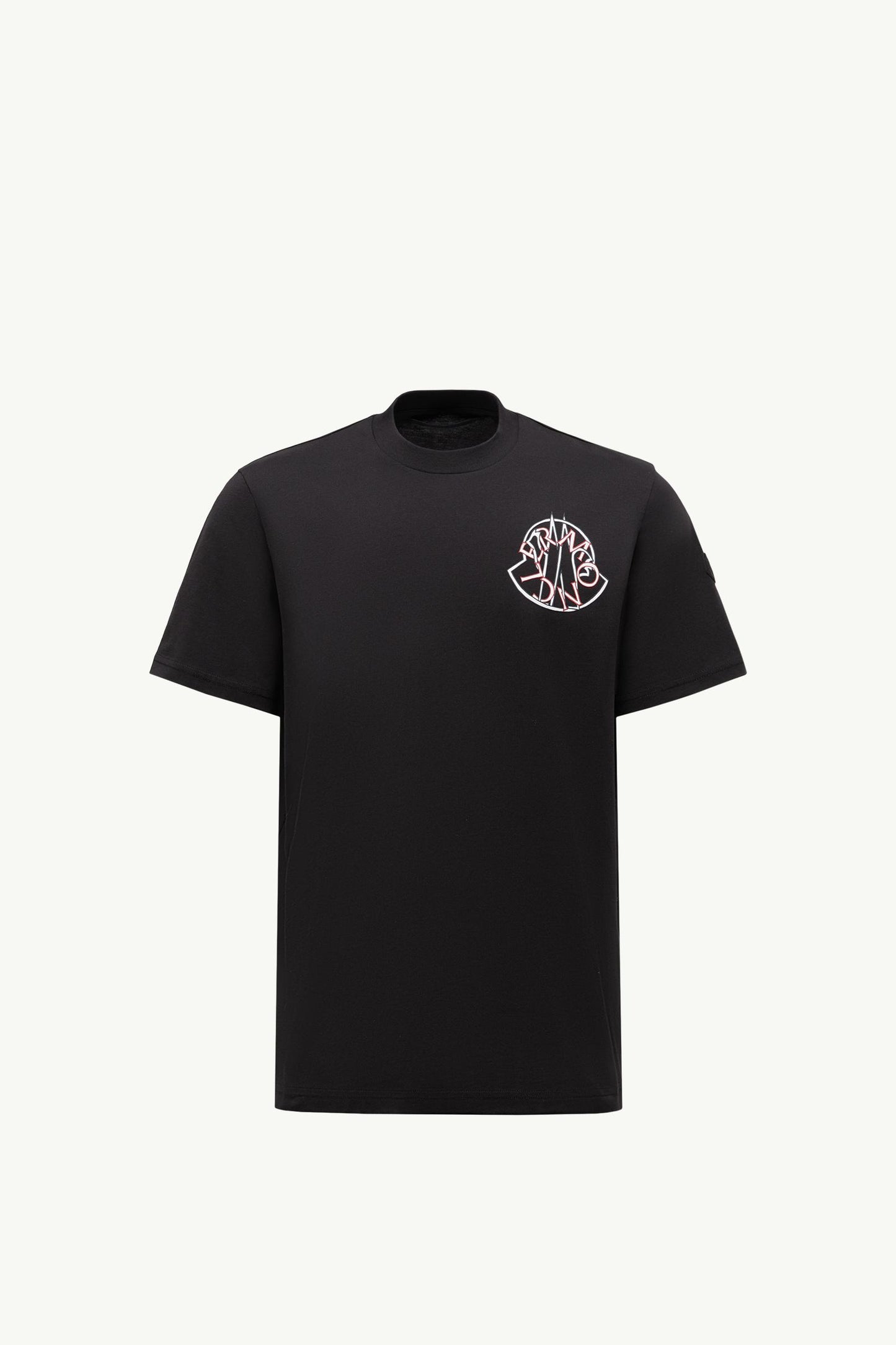 Overlapped Logo Cotton T-Shirt
