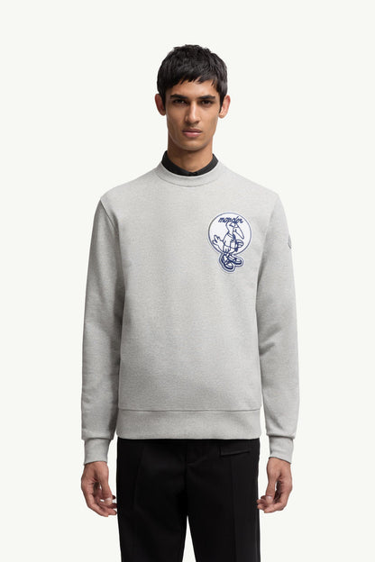 Mascot Patch Cotton Sweatshirt