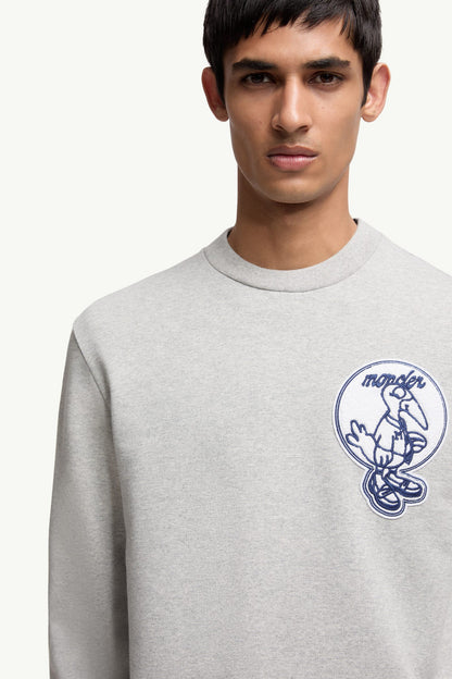Mascot Patch Cotton Sweatshirt
