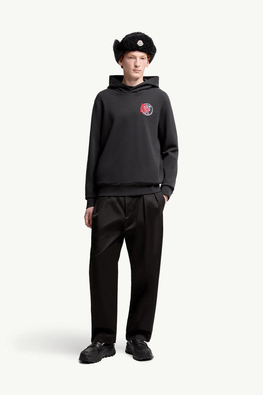 Star Logo Patch Cotton Hoodie