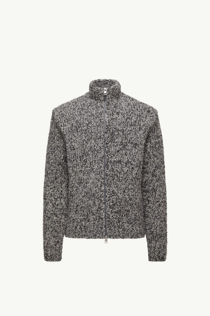 Wool & Alpaca Zip-Up Cardigan