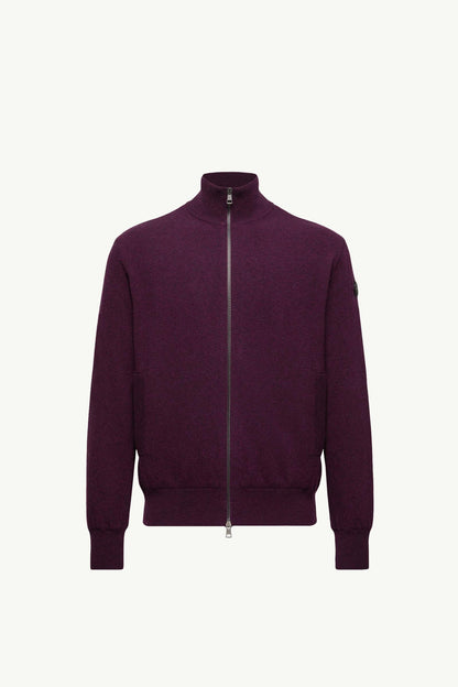 Wool & Cashmere Zip-Up Cardigan